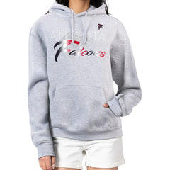 Atlanta Falcons G-III 4Her by Carl Banks Women's Shadow Logo Fleece Pullover Hoodie - Gray cheap