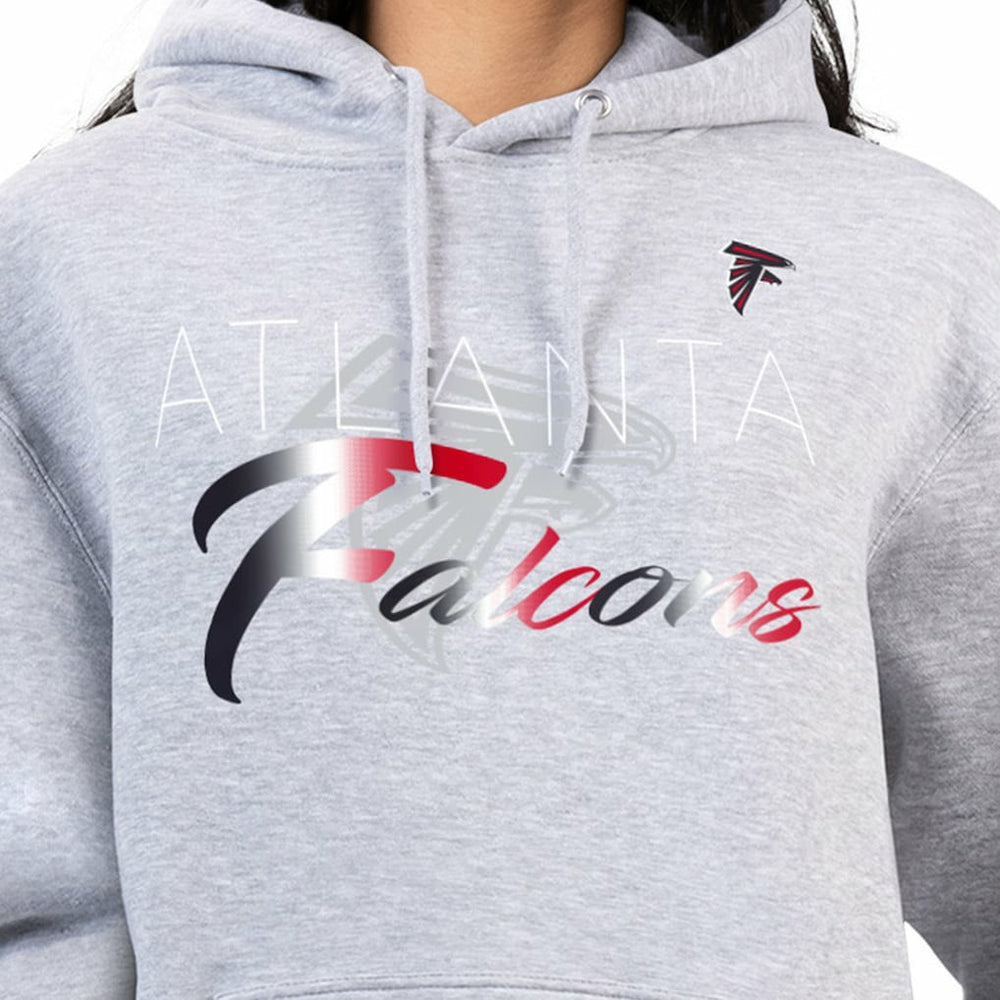 Atlanta Falcons G-III 4Her by Carl Banks Women's Shadow Logo Fleece Pullover Hoodie - Gray cheap