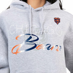 Chicago Bears G-III 4Her by Carl Banks Women's Shadow Logo Fleece Pullover Hoodie - Gray outlet