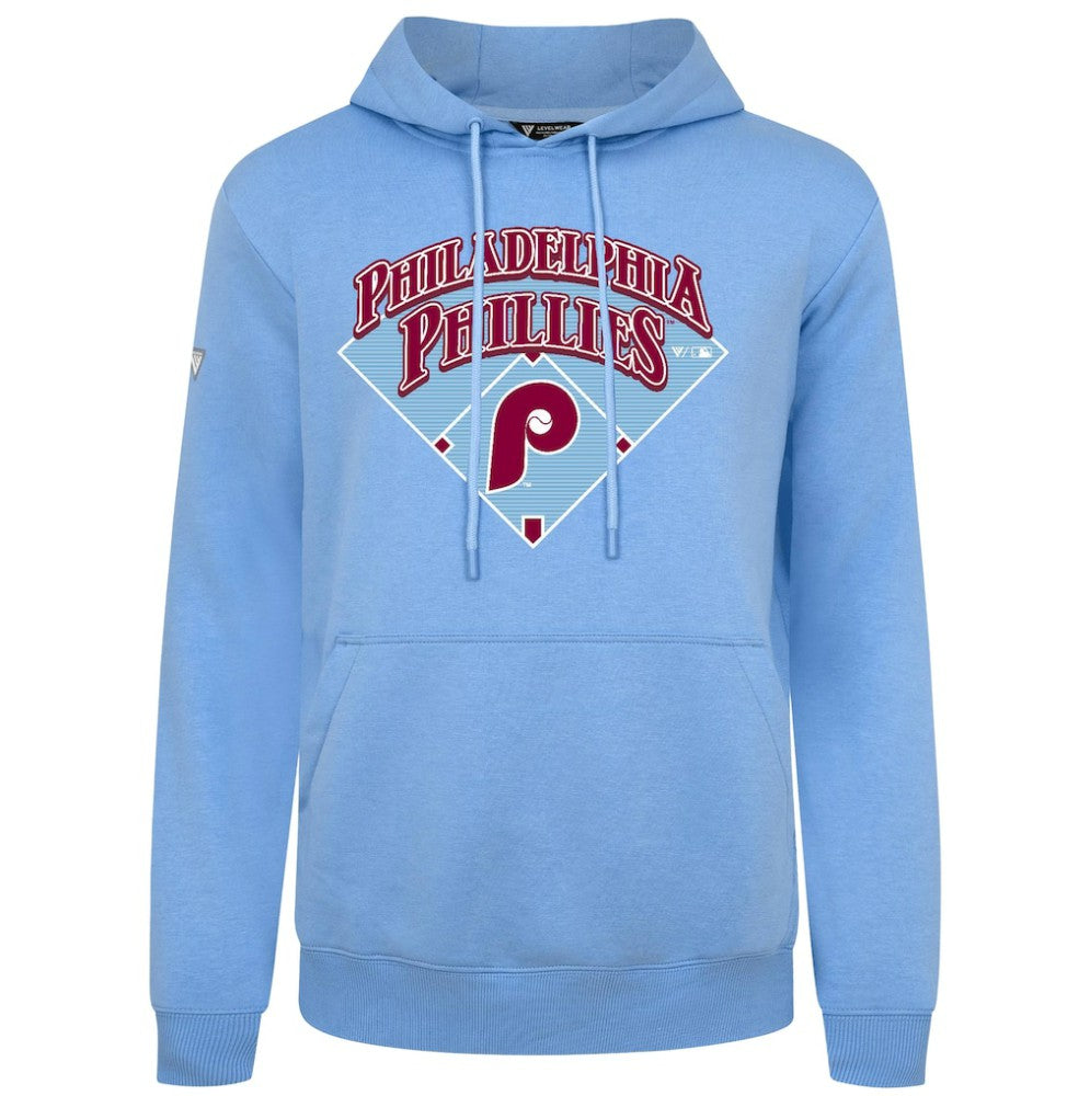 Philadelphia Phillies Levelwear Phantastic Podium Pullover Hoodie Light Blue