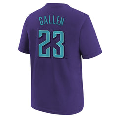 Zac Gallen Arizona Diamondbacks Youth Fuse City Connect Name & Number T-Shirt Purple