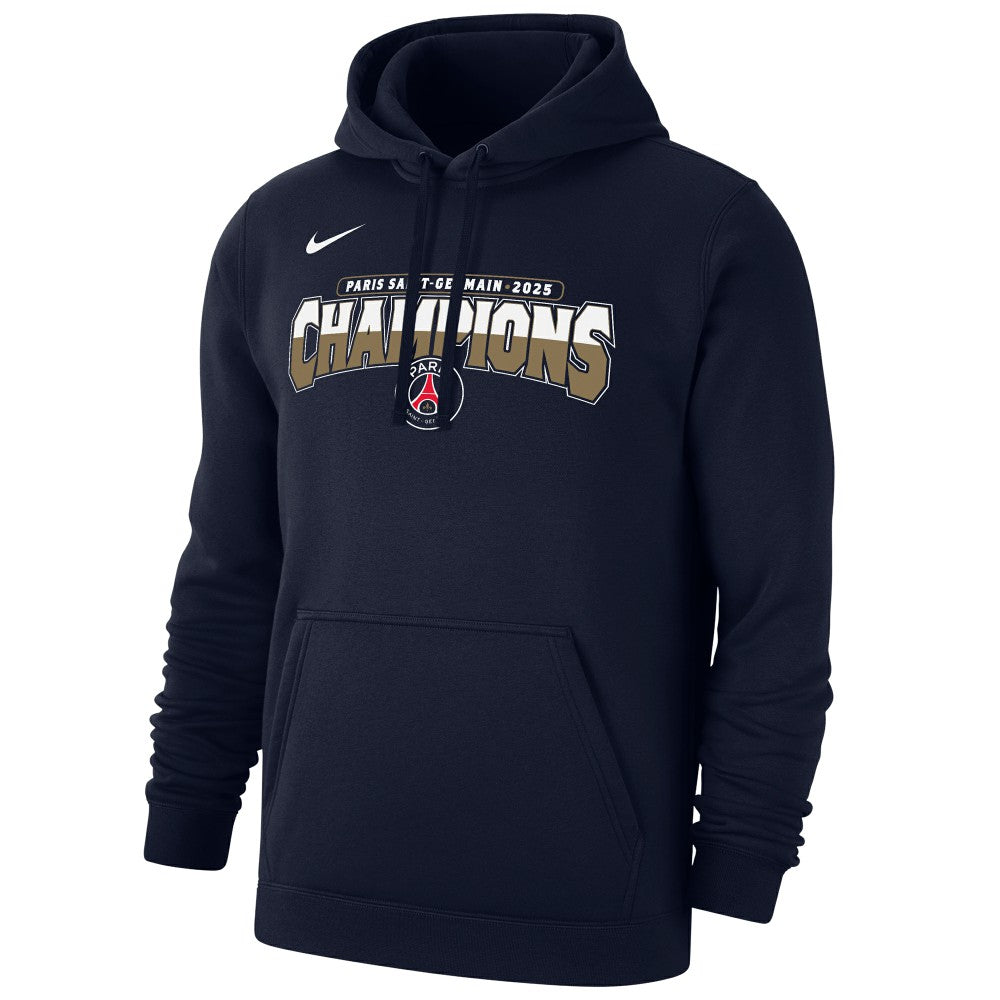 Paris Saint-Germain 2025 Champions League Winners Club Pullover Hoodie - Navy sale