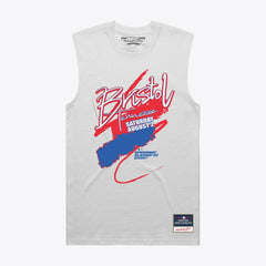 Women's 2025 Speedway Classic Muscle Tank Top White