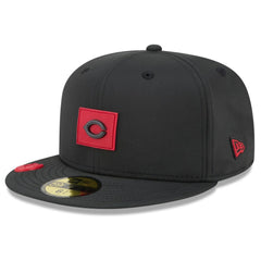 Cincinnati Reds 2026 Clubhouse 59FIFTY Fitted Hat Black
