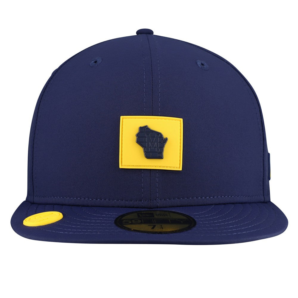 Milwaukee Brewers 2026 Clubhouse Alternate 59FIFTY Fitted Hat Navy
