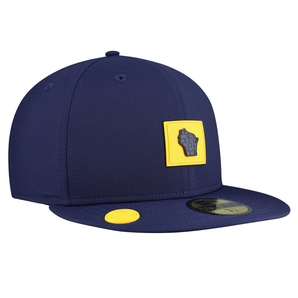 Milwaukee Brewers 2026 Clubhouse Alternate 59FIFTY Fitted Hat Navy