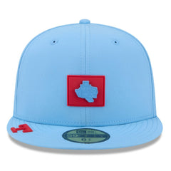 Texas Rangers 2026 Clubhouse Alternate 59FIFTY Fitted Hat Light Blue
