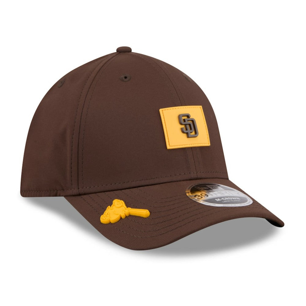 San Diego Padres 2026 Clubhouse M-Crown 39THIRTY Flex Hat Brown