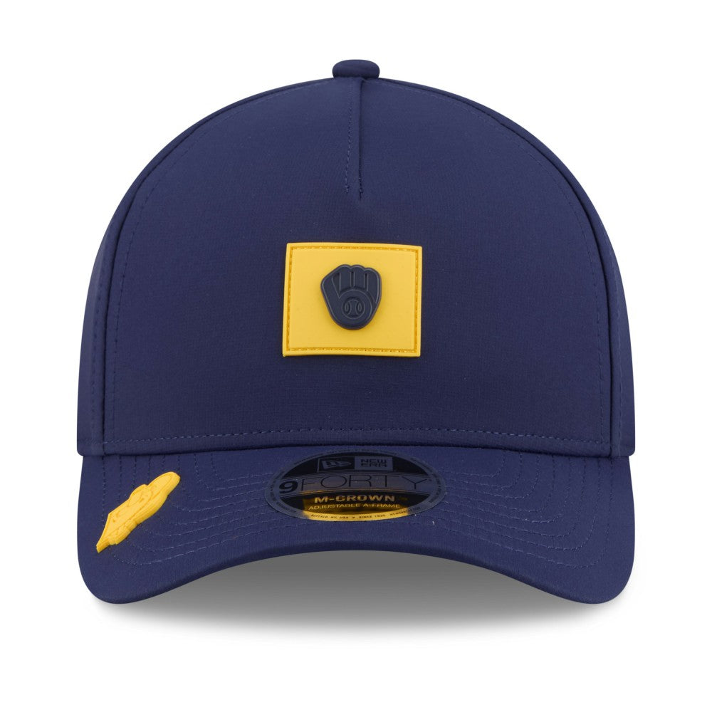 Milwaukee Brewers 2026 Clubhouse 9FORTY A-Frame Adjustable Hat Navy