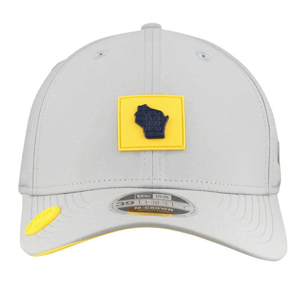 Milwaukee Brewers 2026 Clubhouse Alternate 39THIRTY Flex Hat Gray
