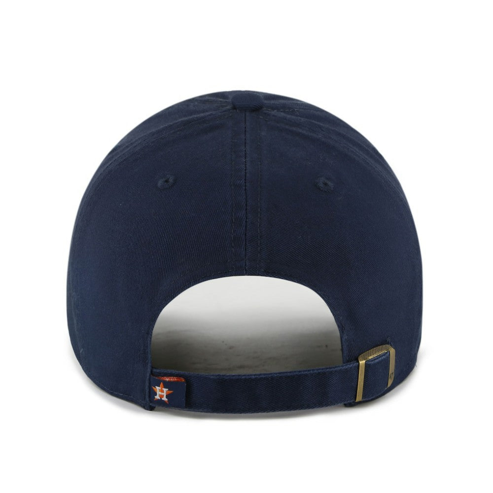 Houston Astros Team Logo Clean Up Adjustable Hat Navy/Orange