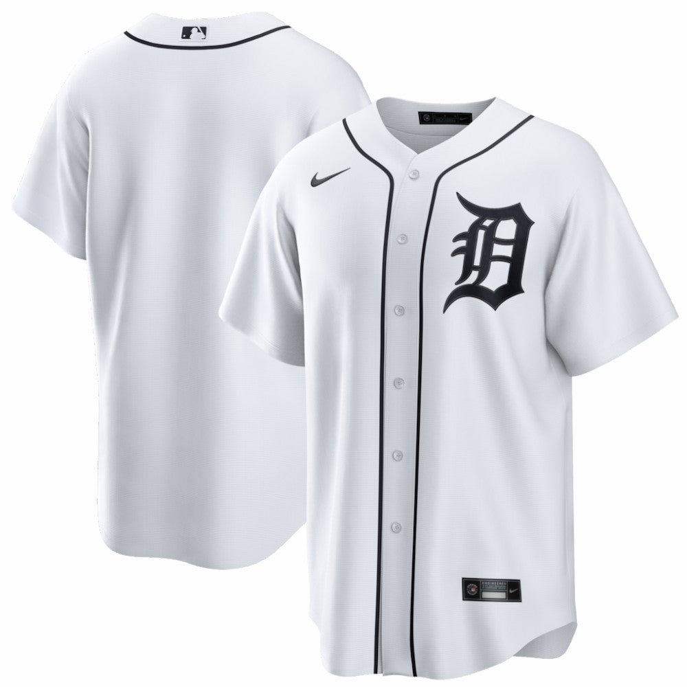 Detroit Tigers Home Replica Jersey White