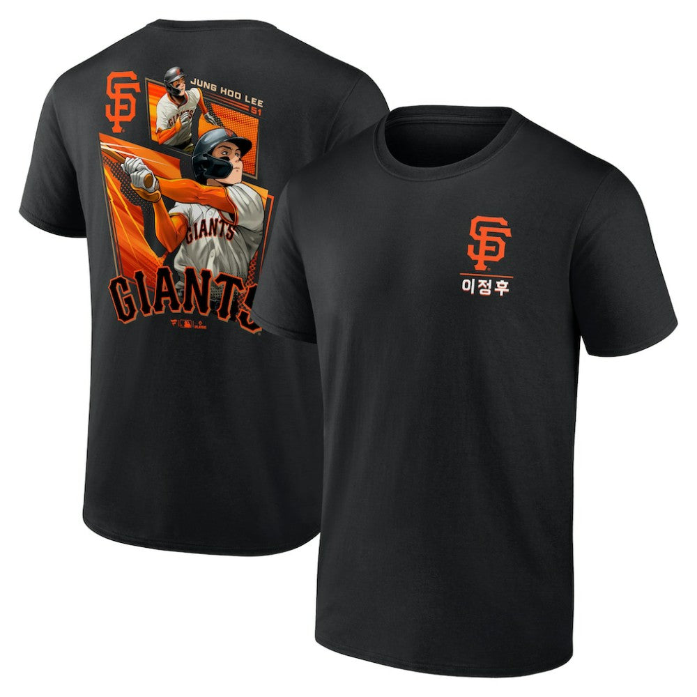 Jung Hoo Lee San Francisco Giants Anime Graphic T-Shirt Black