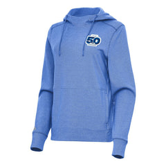Seattle Seahawks Antigua Women's 50th Season Justice Pullover Hoodie - Heather Royal cheap