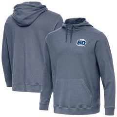 Seattle Seahawks Antigua 50th Season Cloud Pullover Hoodie - Heather Navy on sale