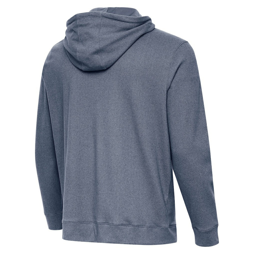 Seattle Seahawks Antigua 50th Season Cloud Pullover Hoodie - Heather Navy on sale