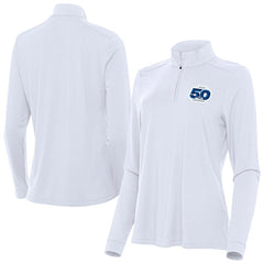 Seattle Seahawks Antigua Women's 50th Season Intent Quarter-Zip Pullover - White outlet