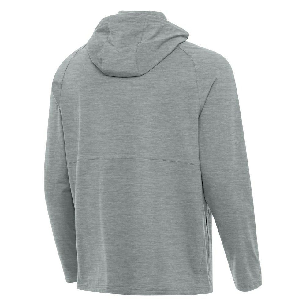 Seattle Seahawks Antigua 50th Season Spikes Raglan Quarter-Zip Hoodie - Heather Gray online