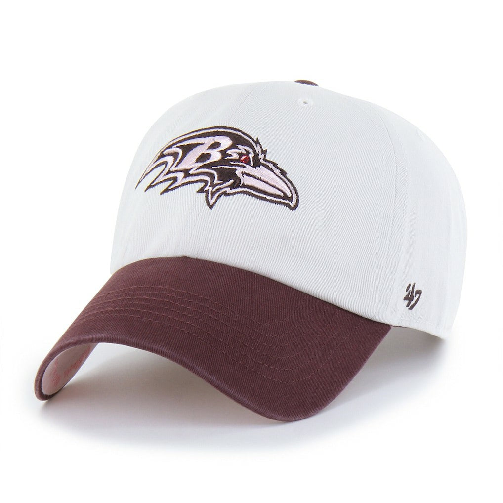 Baltimore Ravens '47 Unisex Love Letter Clean Up Adjustable Hat - Stone/Burgundy for sale