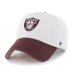 Las Vegas Raiders '47 Unisex Love Letter Clean Up Adjustable Hat - Stone/Burgundy for sale