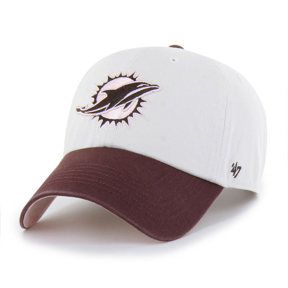 Miami Dolphins '47 Unisex Love Letter Clean Up Adjustable Hat - Stone/Burgundy discount