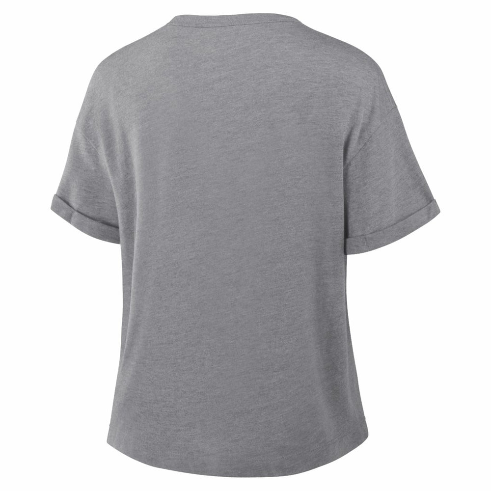 Dallas Cowboys Women's Overplayed Tribute Tri-Blend Boxy T-Shirt - Heather Gray cheap