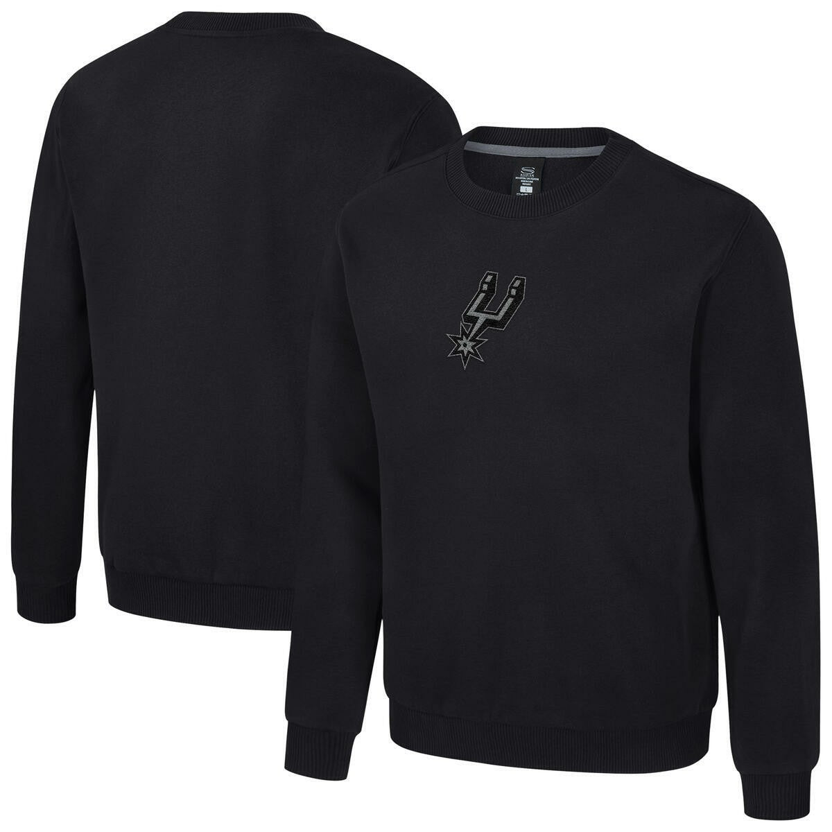 San Antonio Spurs Stadium Essentials Unisex Club Level Chenille Sweatshirt - Black cheap