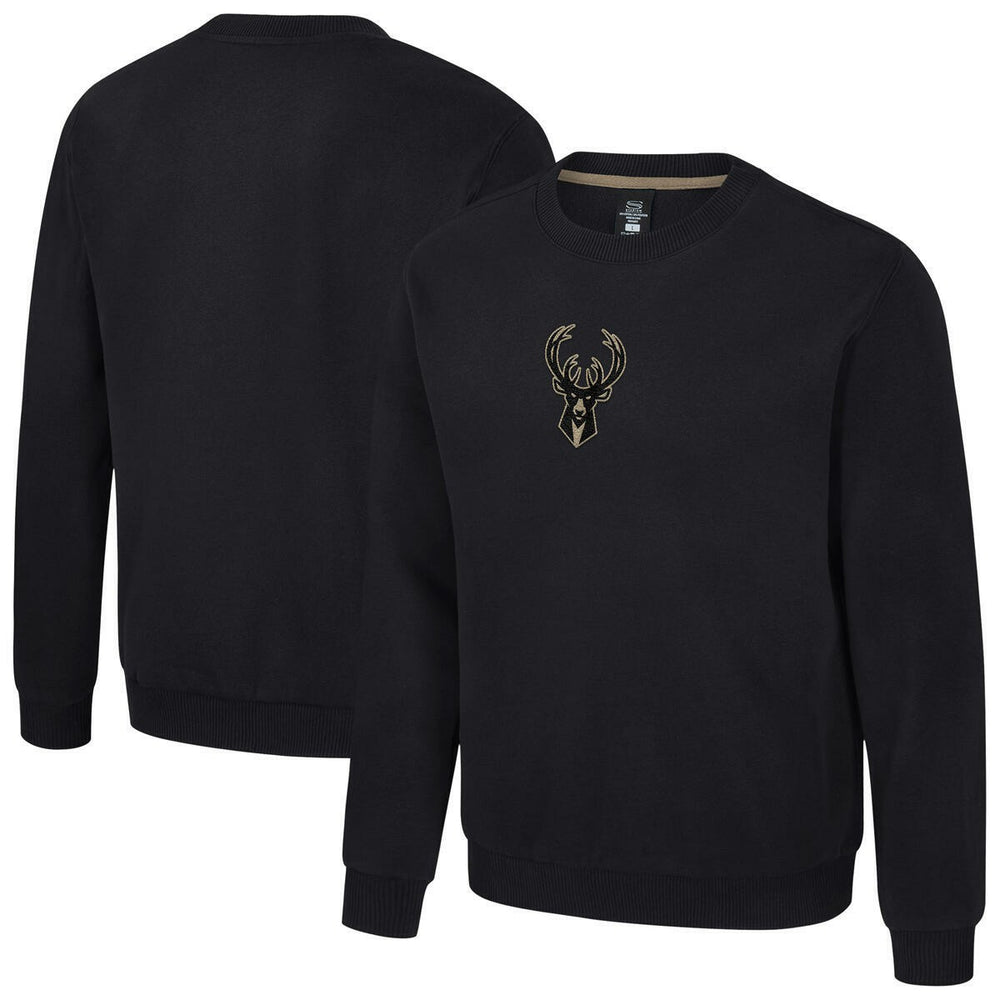 Milwaukee Bucks Stadium Essentials Unisex Club Level Chenille Sweatshirt - Black sale