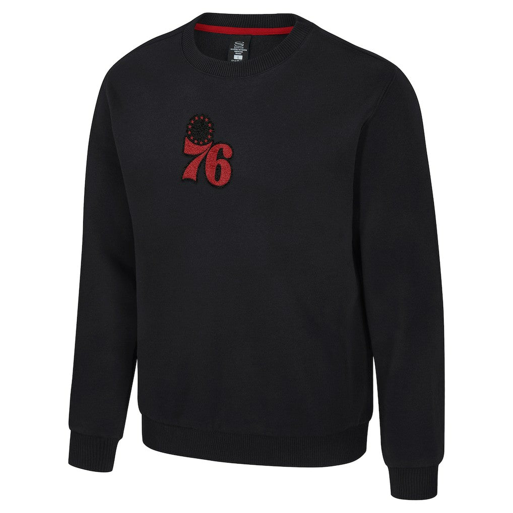 Philadelphia 76ers Stadium Essentials Unisex Club Level Chenille Sweatshirt - Black online