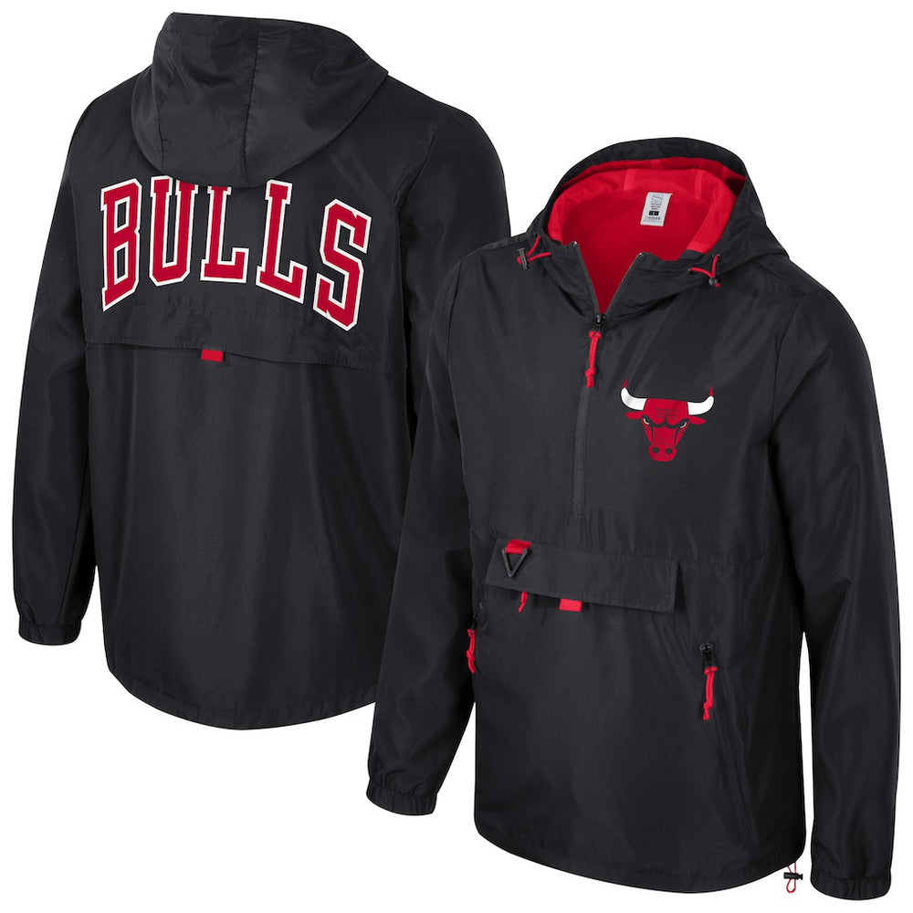 Chicago Bulls Stadium Essentials Unisex Compete Quarter-Zip Hoodie Jacket - Black on sale