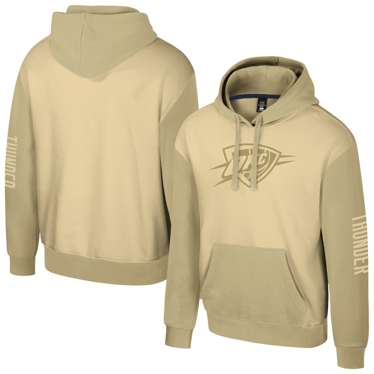 Oklahoma City Thunder Stadium Essentials Unisex Rafters Burst Hoodie - Khaki cheap