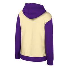 Los Angeles Lakers Stadium Essentials Women's Rafters Road Trip Hoodie - Cream cheap