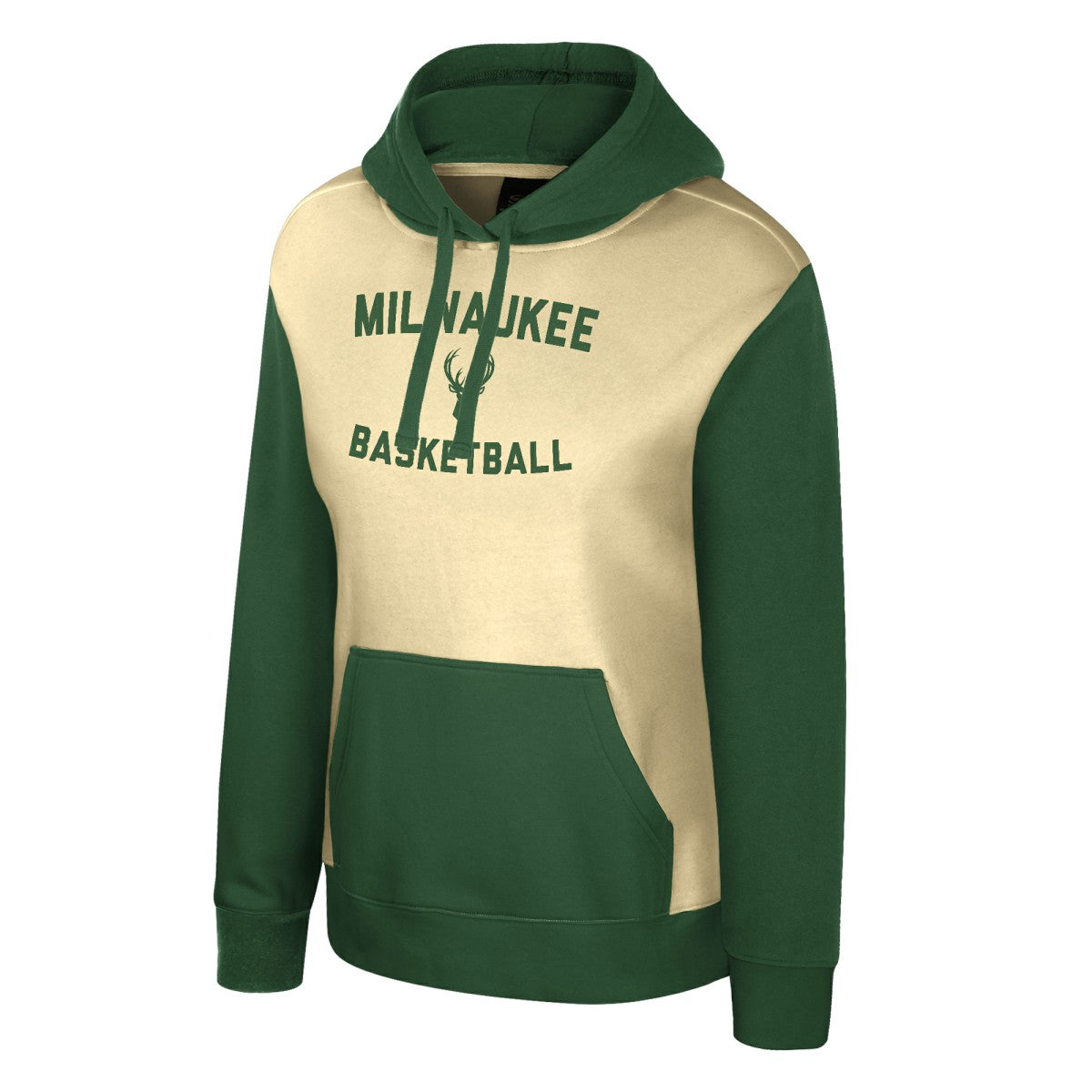 Milwaukee Bucks Stadium Essentials Women's Rafters Road Trip Hoodie - Cream on sale