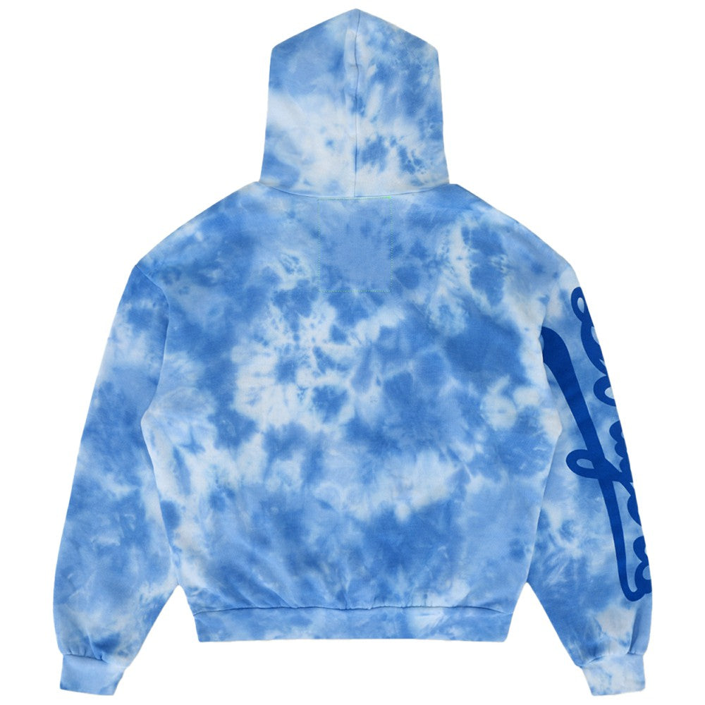Los Angeles Dodgers Aviator Nation x MLB Unisex Tie-Dye Tri-Blend Hoodie Light Blue
