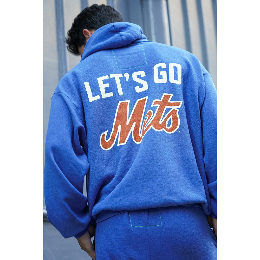 New York Mets Aviator Nation x MLB Unisex Relaxed Tri-Blend Hoodie Royal