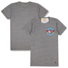 Texas Rangers Aviator Nation x MLB Unisex Tri-Blend T-Shirt Heather Gray