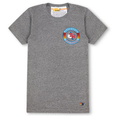 Texas Rangers Aviator Nation x MLB Unisex Tri-Blend T-Shirt Heather Gray