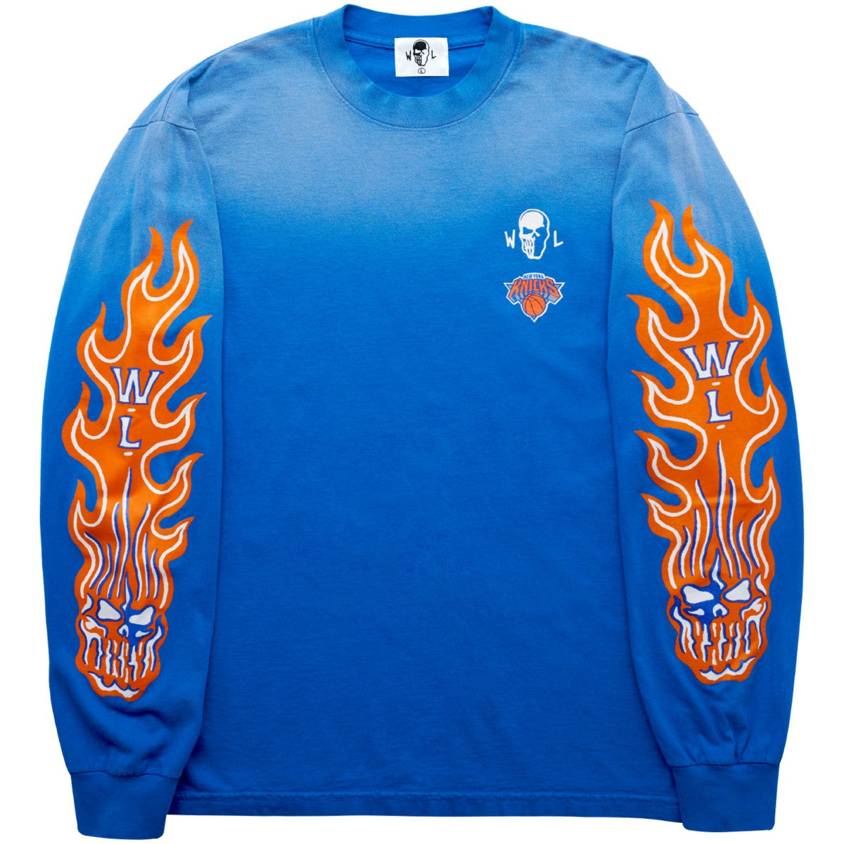 New York Knicks Warren Lotas x Fest Long Sleeve T-Shirt - Blue cheap