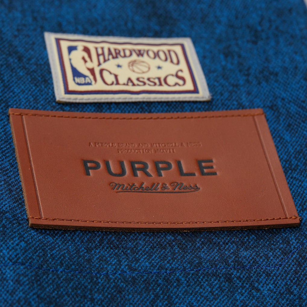 New York Knicks x Purple Brand Button-Up Shooting Shirt - Navy shop