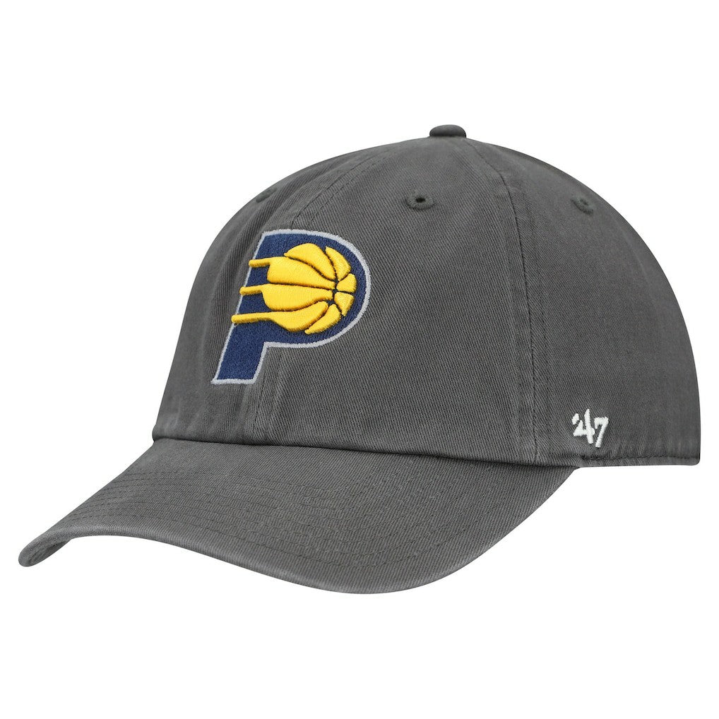 Indiana Pacers '47 Primary Logo Clean Up Adjustable Hat - Charcoal shop