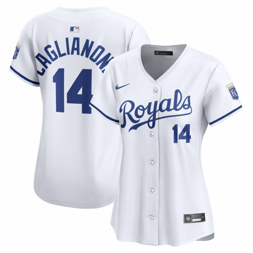 Jac Caglianone Kansas City Royals Women's Home Limited Player Jersey White