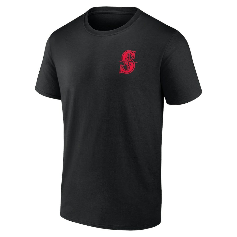Seattle Mariners Stranger Things Graphic T-Shirt Black