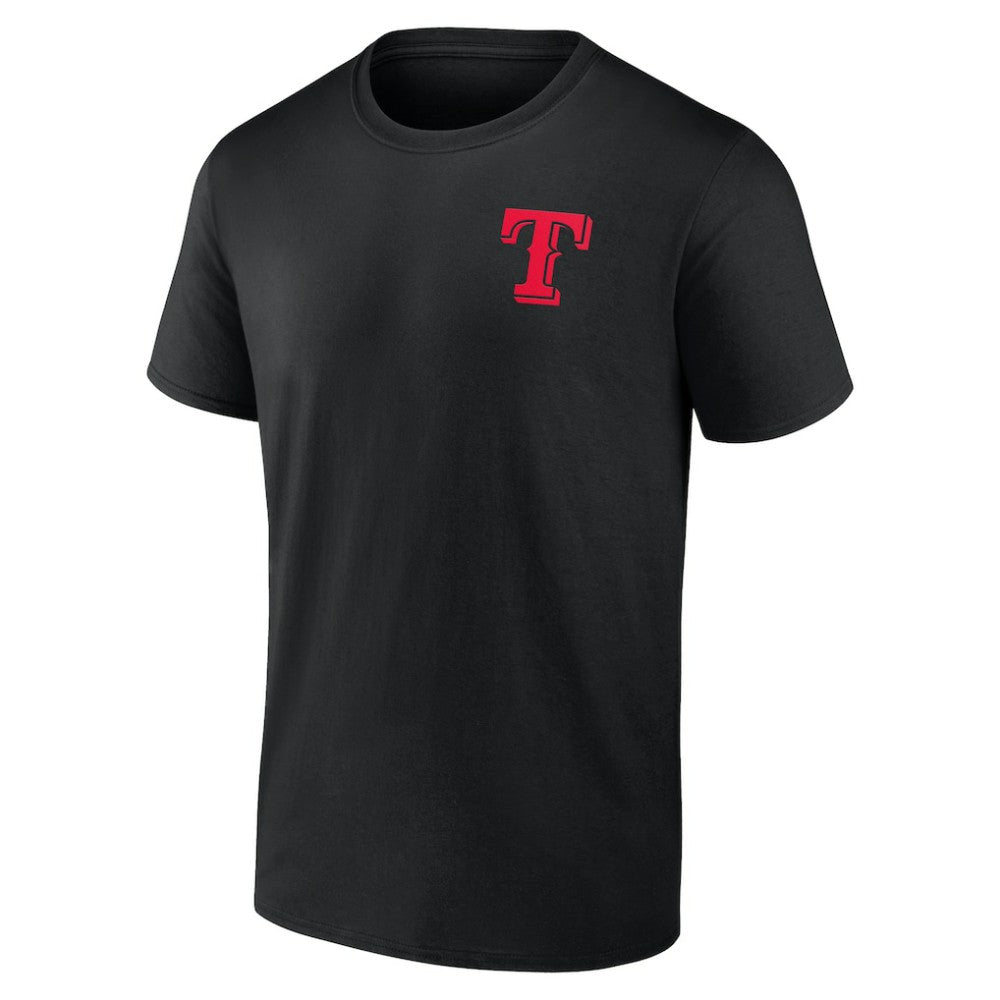 Texas Rangers Stranger Things Graphic T-Shirt Black