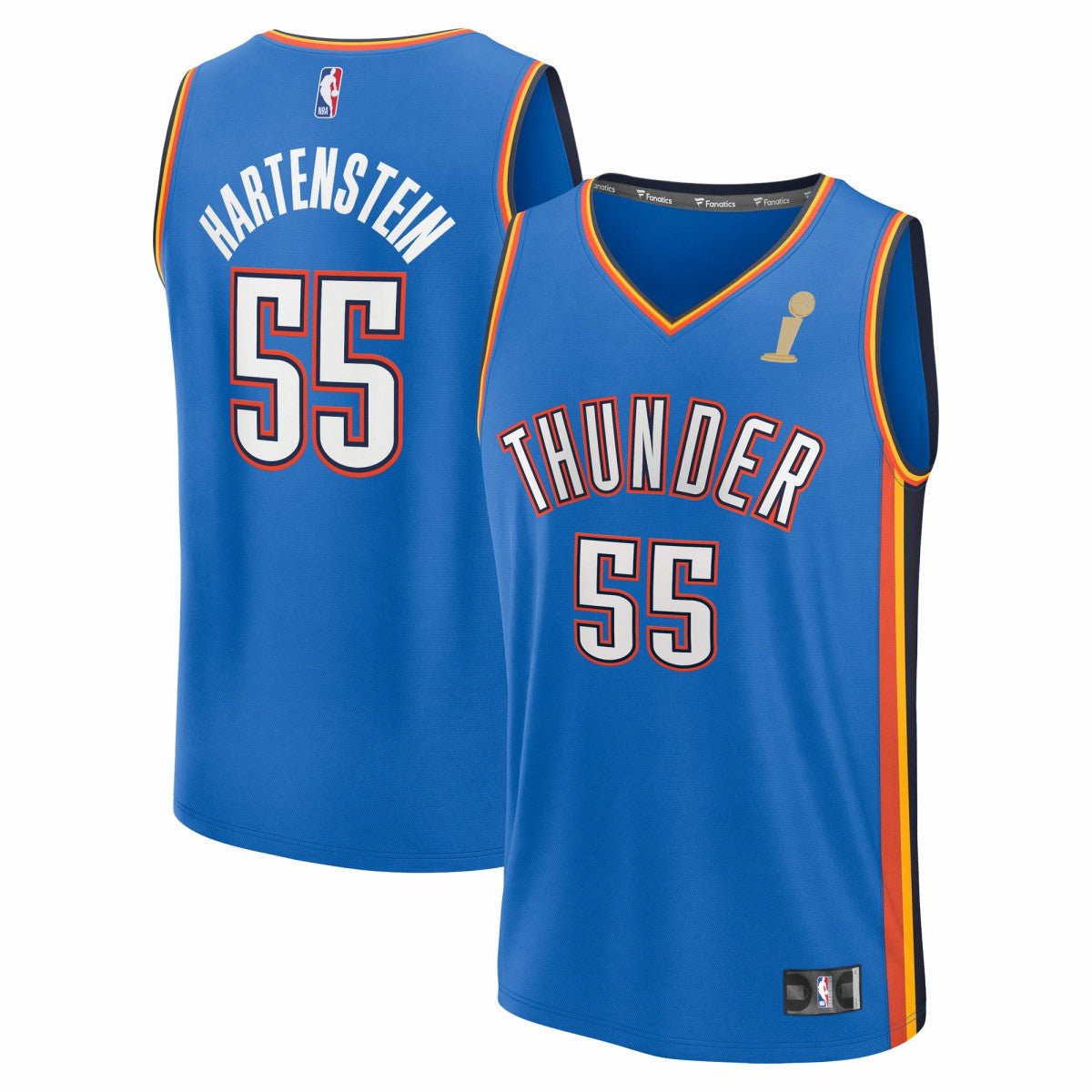 Isaiah Hartenstein Oklahoma City Thunder 2025 NBA Finals Champions Fast Break Replica Player Jersey - Blue - Icon Edition online