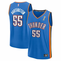 Isaiah Hartenstein Oklahoma City Thunder 2025 NBA Finals Champions Fast Break Replica Player Jersey - Blue - Icon Edition online
