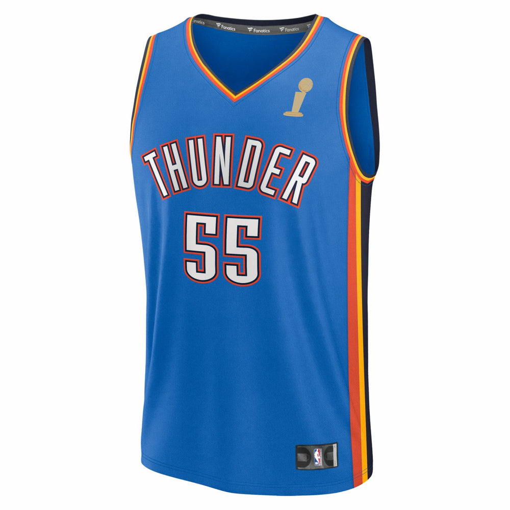 Isaiah Hartenstein Oklahoma City Thunder 2025 NBA Finals Champions Fast Break Replica Player Jersey - Blue - Icon Edition online