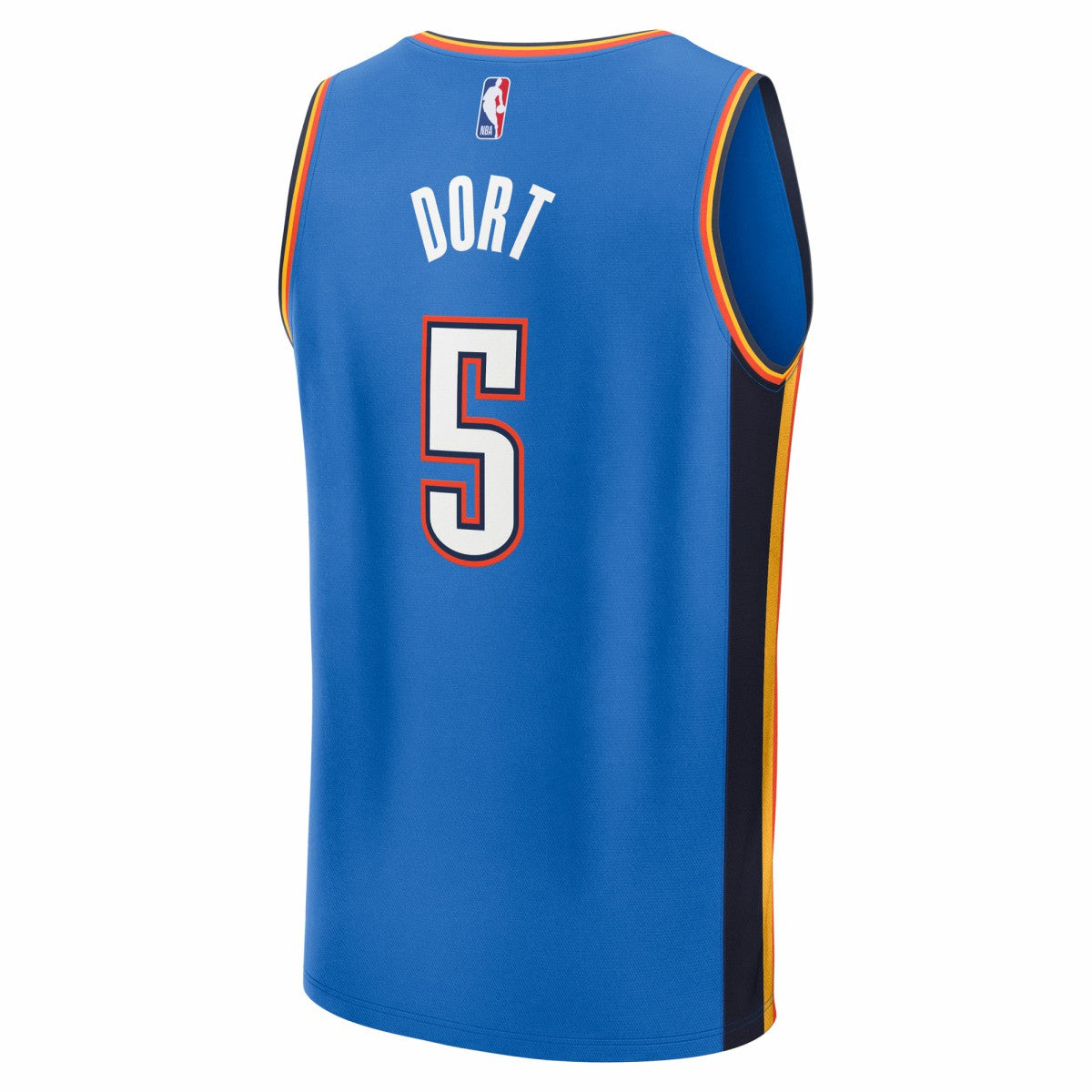 Luguentz Dort Oklahoma City Thunder 2025 NBA Finals Champions Fast Break Replica Player Jersey - Blue - Icon Edition on sale