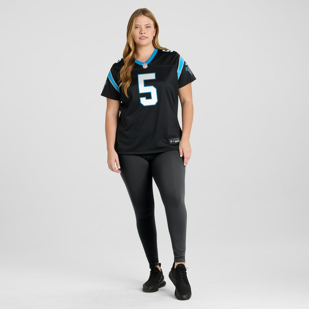 Rico Dowdle Carolina Panthers Women's Team Game Jersey - Black outlet