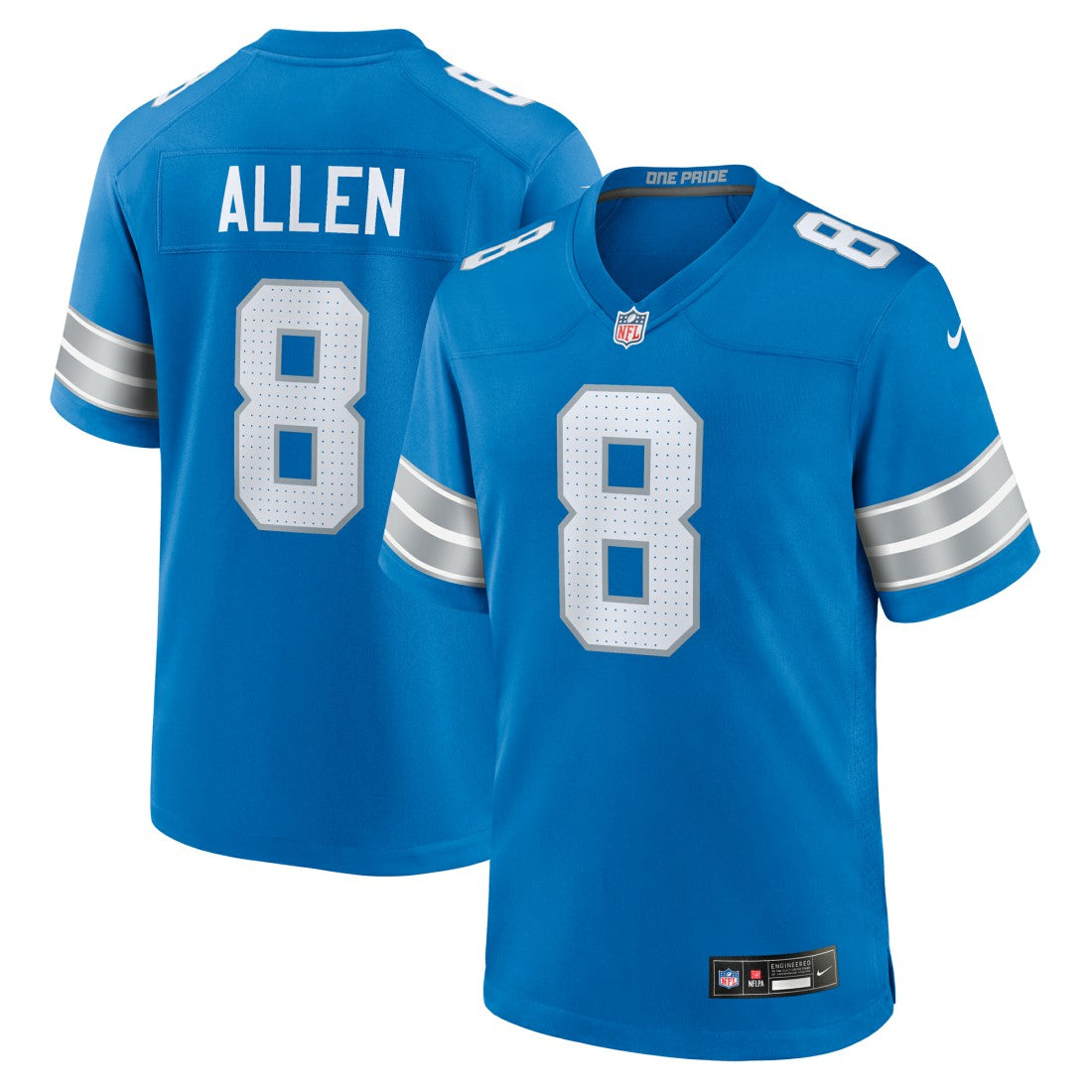 Kyle Allen Detroit Lions Team Game Jersey - Blue for sale