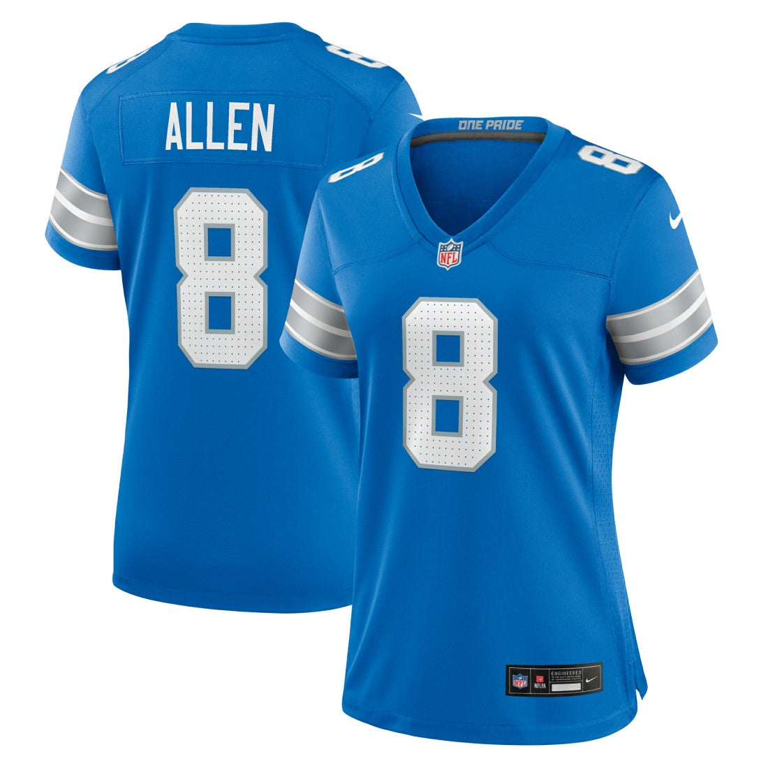 Kyle Allen Detroit Lions Women's Team Game Jersey - Blue sale